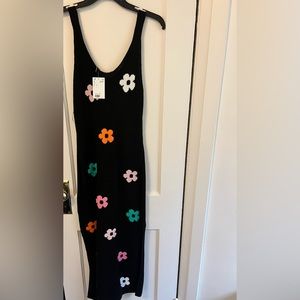 Multi color flower dress H&M